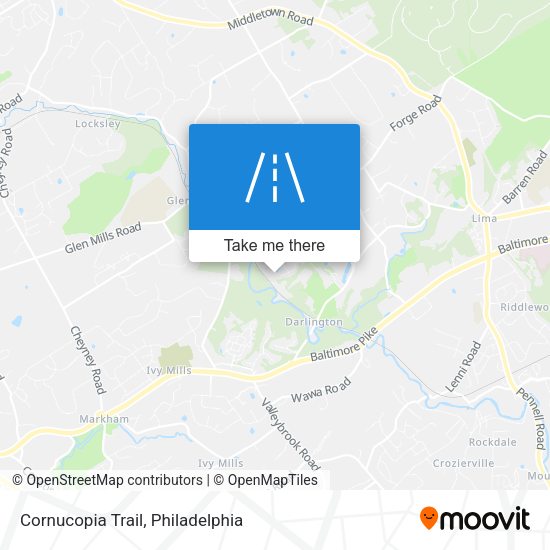 Cornucopia Trail map