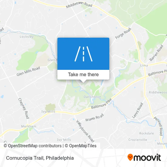 Cornucopia Trail map