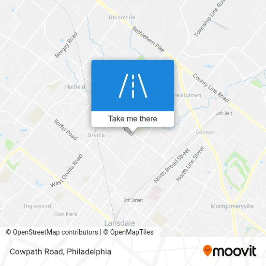 Cowpath Road map