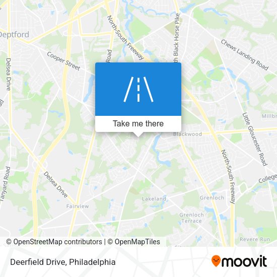 Deerfield Drive map