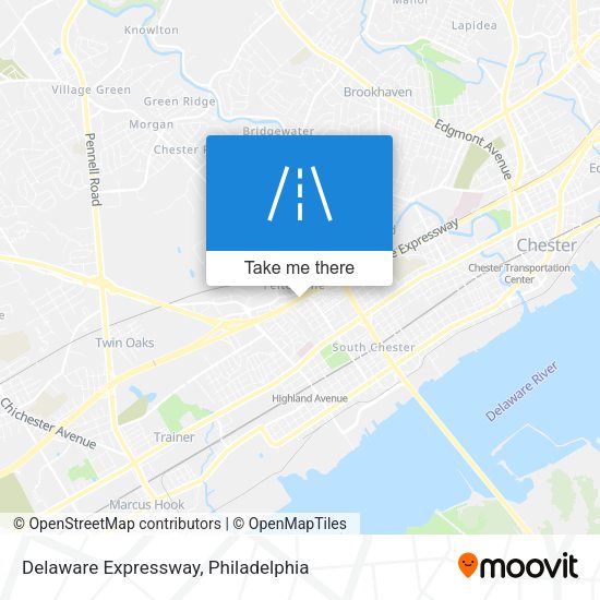 Delaware Expressway map