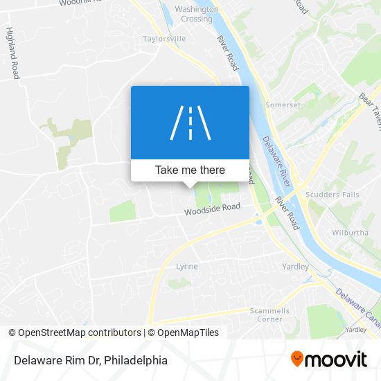Delaware Rim Dr map
