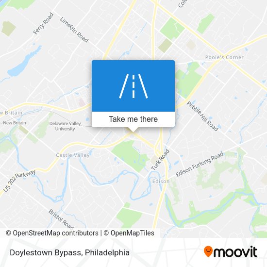 Doylestown Bypass map