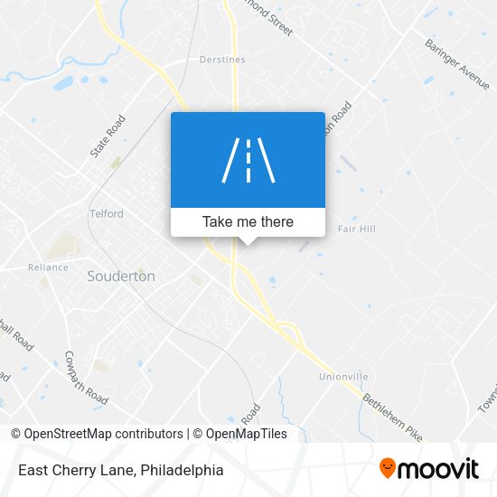 East Cherry Lane map