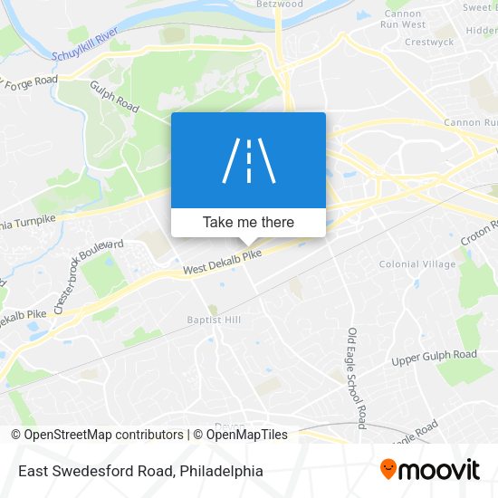 Mapa de East Swedesford Road