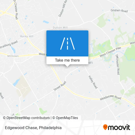 Edgewood Chase map