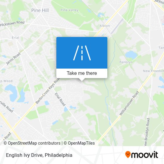 English Ivy Drive map