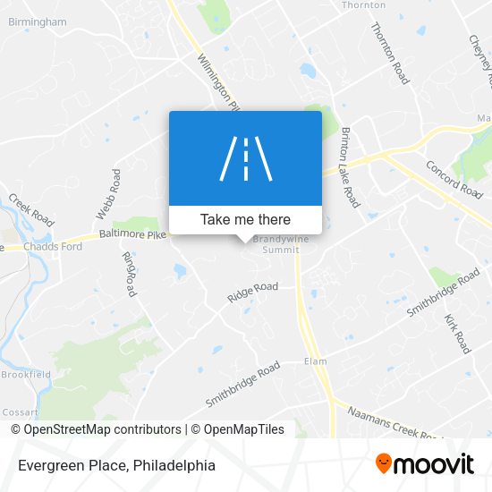 Mapa de Evergreen Place