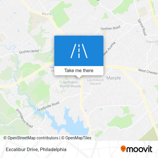 Excalibur Drive map