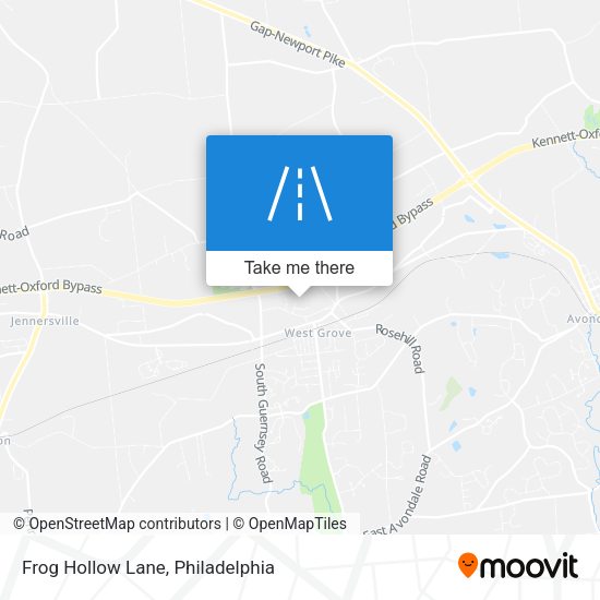 Frog Hollow Lane map