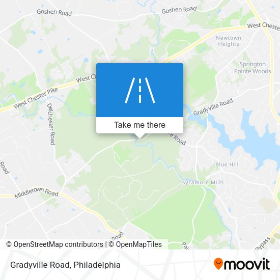Gradyville Road map