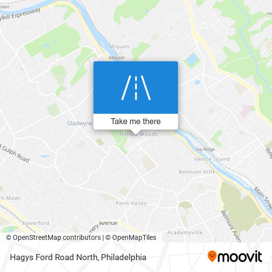 Mapa de Hagys Ford Road North