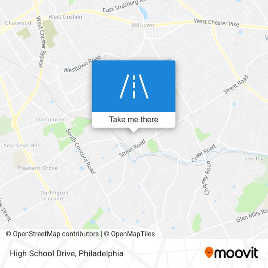 High School Drive map