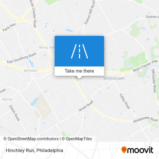 Mapa de Hinchley Run