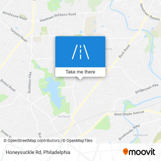 Mapa de Honeysuckle Rd