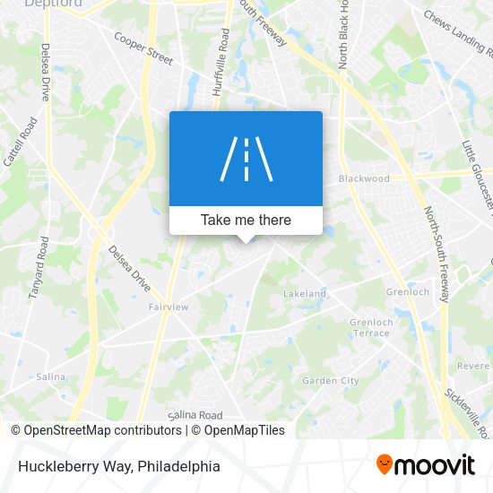 Mapa de Huckleberry Way