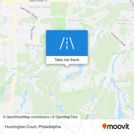 Huntington Court map
