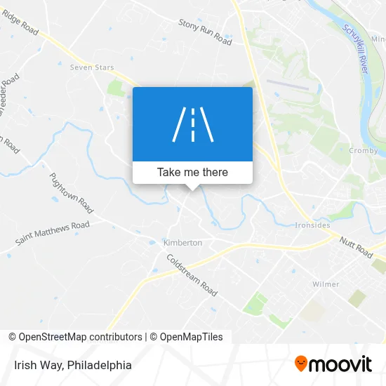 Irish Way map
