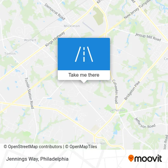 Jennings Way map