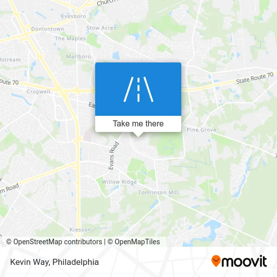 Kevin Way map