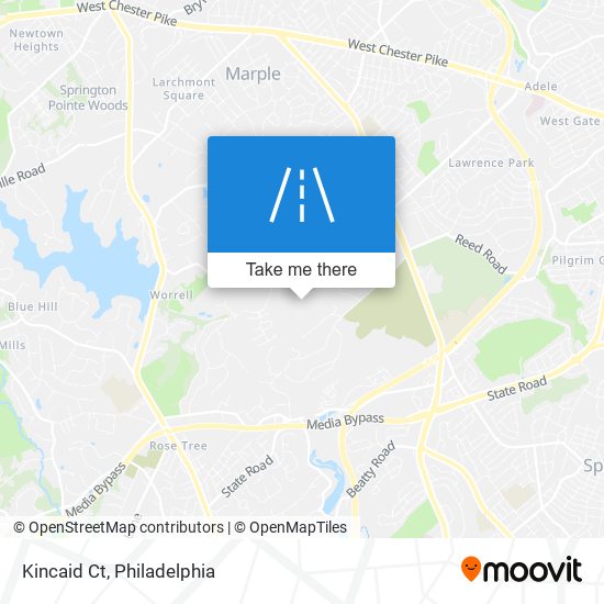 Mapa de Kincaid Ct