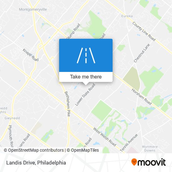 Landis Drive map