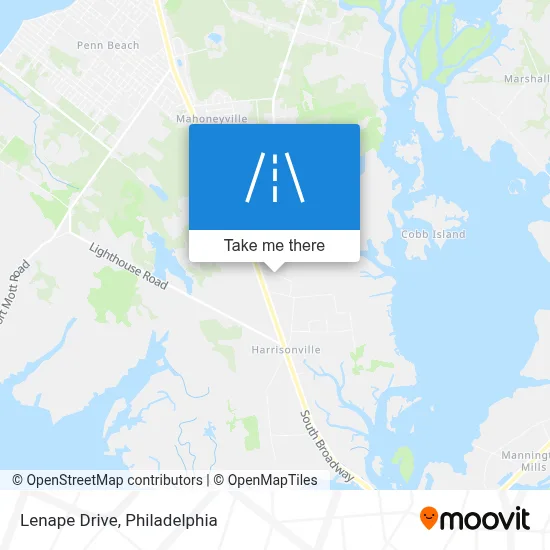 Lenape Drive map