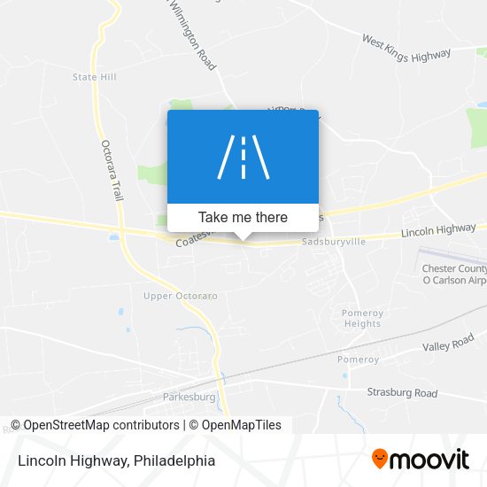 Lincoln Highway map