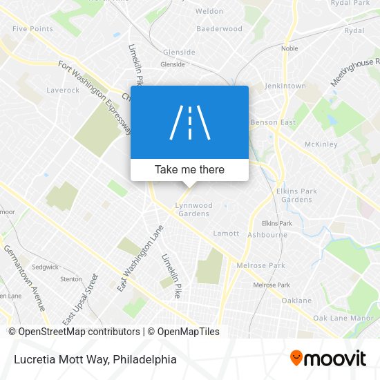 Lucretia Mott Way map