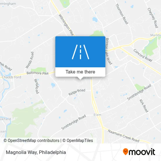 Magnolia Way map