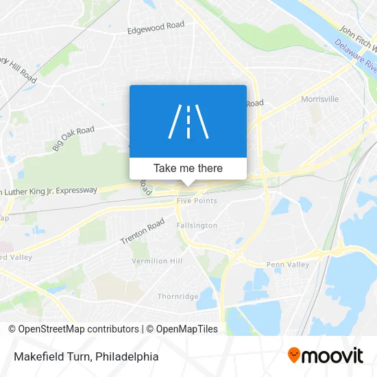 Mapa de Makefield Turn