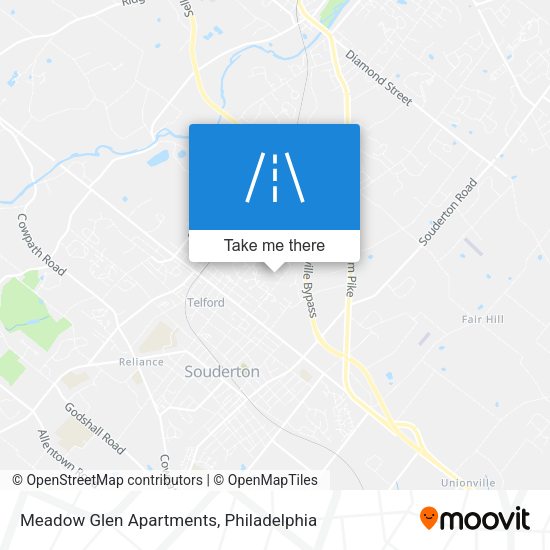 Mapa de Meadow Glen Apartments