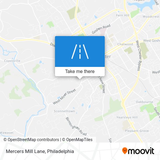 Mercers Mill Lane map