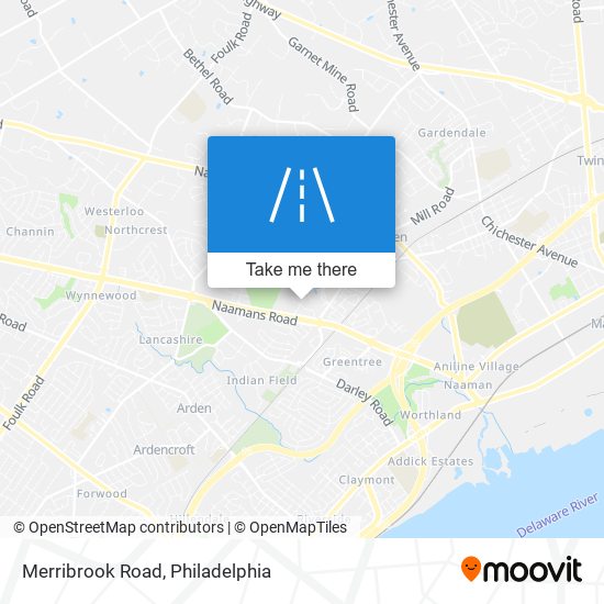 Merribrook Road map