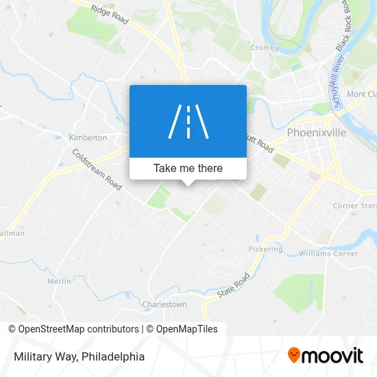 Military Way map