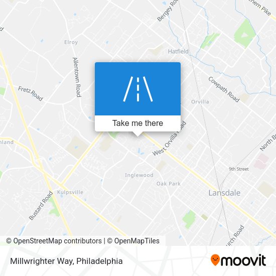 Millwrighter Way map