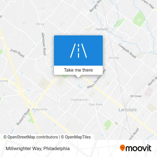 Millwrighter Way map