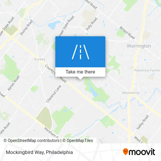 Mockingbird Way map