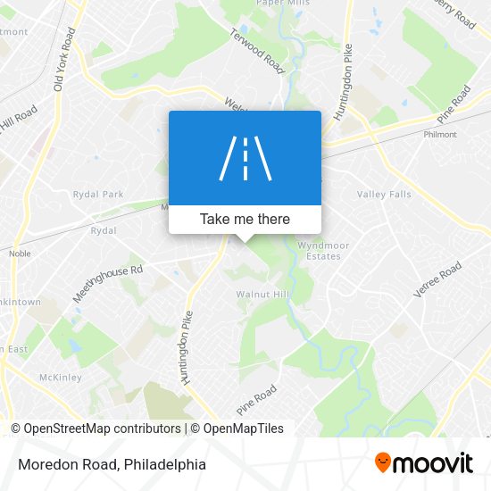 Mapa de Moredon Road