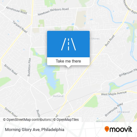 Morning Glory Ave map