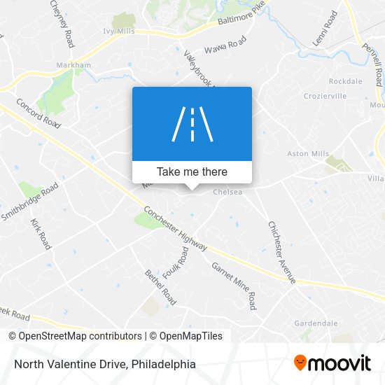 North Valentine Drive map