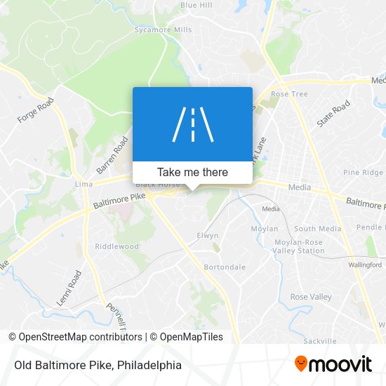 Old Baltimore Pike map