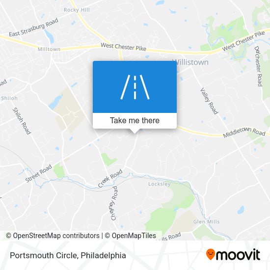 Mapa de Portsmouth Circle
