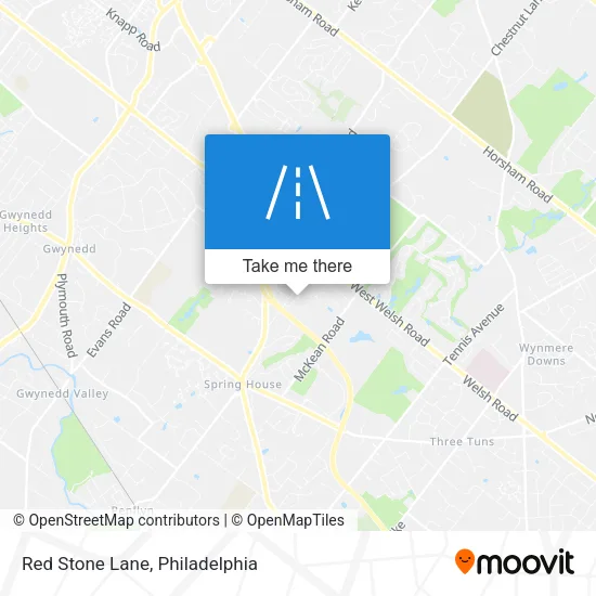 Red Stone Lane map