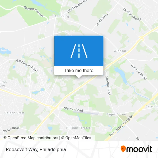 Roosevelt Way map