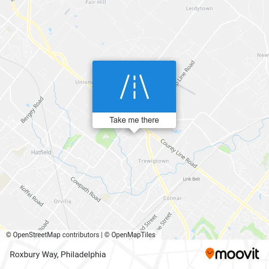 Roxbury Way map