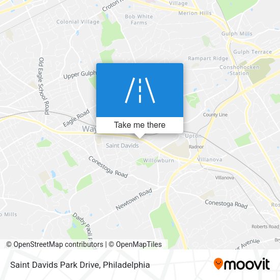 Saint Davids Park Drive map
