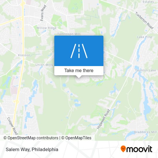 Salem Way map