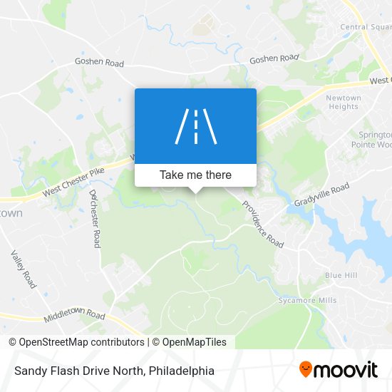 Mapa de Sandy Flash Drive North