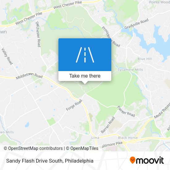 Mapa de Sandy Flash Drive South